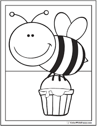 Color online with this game to color jobs coloring pages and you will be able to share and to create your own gallery online. Bee Coloring Pages Hives Flowers And Honey