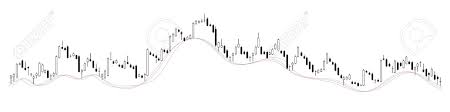 Candle Stick Stock Chart On Transparent Background