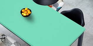 The web color aqua is identical to the web color cyan, also sometimes called electric cyan, one of the three secondary colors of the rgb color model used on computer and television displays. Aqua Green Hp Laminates With Suede Finish In Mea Greenlam Laminates