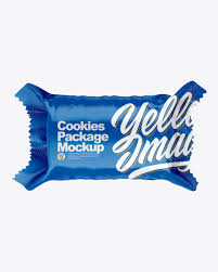 Download Cookies Package Mockup In Flow Pack Mockups On Yellow Images Object Mockups PSD Mockup Templates