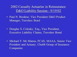Maybe you would like to learn more about one of these? D O And E O Is There Any Good News John Lewandowski Fcas Maaa Cna Insurance Company 2004 Casualty Loss Reserve Seminar Las Vegas September 13 Ppt Download