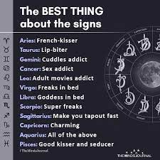 There is much more to a kiss depending on your situation. The Best Thing About The Signs Aries French Kisser Taurus Lip Biter