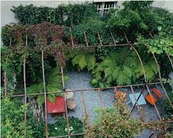 Hidden From The Outside World By An Arbour And A Profusion Of Plants This Roof Terrace Beco Container Gardening Shade Fall Garden Vegetables Garden Containers