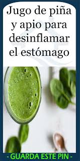 Jugo De Pina Y Apio Para Desinflamar El Estomago Pina Y Apio Apio Para Adelgazar Jugos Para Desinflamar