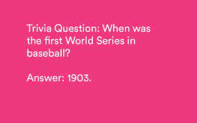 Perhaps it was the unique r. 60 Baseball Trivia Questions Answers Hard Easy