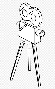 Color pictures, email pictures, and more with these movies coloring pages. Movie Camera Black White Line Art S Coloring Book Colouring Movie Camera Coloring Pages Hd Png Download Vhv