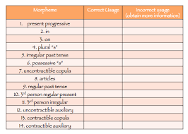 Browns 14 Grammatical Morphemes Google Search Speech