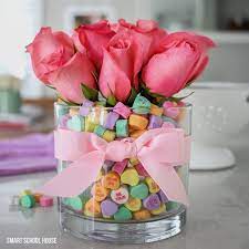 It originated as a christian feast day honoring one or two early christian. Candy Heart Valentine Bouquet Smart School House Diy Crafts
