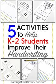 Worksheet contains a link to additional activities. 5 Activities To Help K 2 Students Improve Their Handwriting Learning At The Primary Pond