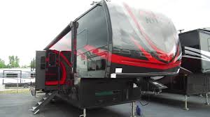Loft 14' separate garage full and half bath private bedroom dual entry fireplace rear party patio forest river xlr nitro toy hauler 407 highlights: 2019 Forest River Xlr Nitro 36ti5 Fifth Wheel Toy Hauler Walk Through Youtube