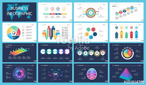 Colorful Analysis Or Finance Concept Infographic Charts Set