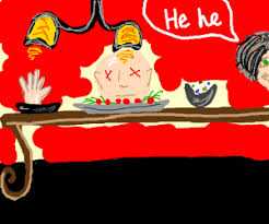 Nice way to blow the cobwebs out of my brain, i thought. Hannibal Lecter Dinner Party Drawception