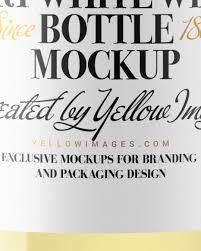 Download 375ml Clear Glass White Wine Bottle Mockup In Bottle Mockups On Yellow Images Object Mockups PSD Mockup Templates