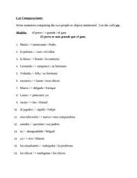 Comparativo Comparative In Spanish Worksheet In 2020 Spanish Worksheets Bearded Dragon Diet Spanish Grammar