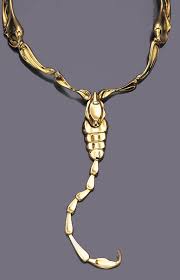 Please see photos for details. A Gold Scorpion Necklace By Tiffany Co