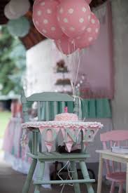High Chair For First Birthday Party Theme Shabby Chic Baby Birthday Party Girl First Birthday Decorations First Birthday Parties