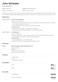 Personal banker resume summary—you've guessed correctly—it summarizes your work experience that matches the position you're applying for. Personal Banker Resume Sample And Writing Guide 20 Examples