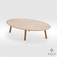 oval coffee table ellipse coffee table scandinavian minimal design made by bram furniture in eu in 2021 oval coffee tables coffee table minimal coffee table