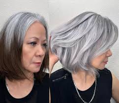 My #mom wanted to transition to gray hair gracefully and no longer color  her hair anymore. This process took us over 8 hours with multiple steps.  Thank you @ArianaSin for working with