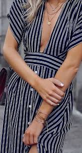 Black White And Navy Blue Outfits Faithfull The Brand Mustang Navy Blue Striped Midi Dress Fashion Striped Midi Dress Style