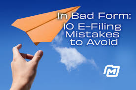 File online income tax return without any hassle. In Bad Form 10 E Filing Mistakes To Avoid