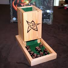 Custom Wood Dice Tower Dice Box With Your By Ceresstudios Dice Box Upcycle Crafts Diy Upcycled Crafts