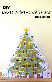 Diy Boxes Advent Calendar With Free Printable Diy Advent Calendar Advent Calendars For Kids Christmas Calendar