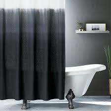 Ombre Black Shower Curtain Cb2 Black Shower Curtains Stylish Shower Curtain Black Shower