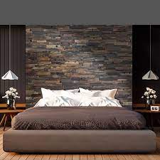Master bedroom bedroom wall tiles design images. Realstone Systems Reclaimed Boatwood Dark Feature Wall These Panels Come In 12 X 24 Piec Feature Wall Bedroom Rustic Bedroom Design Modern Bedroom Interior