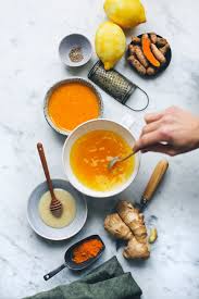 Green Kitchen Stories Ginger Turmeric Honey Bomb Turmeric And Honey Food Hot Lemon Water