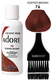 244 results for copper brown hair extensions. Amazon Com Adore Creative Image Shining Semi Permanent Hair Color Stylist Kit No Ammonia No Peroxide No Alcohol Haircolor Semi Permanent Dye 76 Copper Brown Beauty