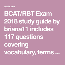 bcat rbt exam 2018 study guide by briana11 includes 117 questions covering vocabulary terms and more quizlet flashcards activiti japanese english