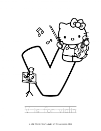 Coloring pages for hello kitty (cartoons) ➜ tons of free drawings to color. Free Printable Hello Kitty Tracing Letters Worksheets Tulamama