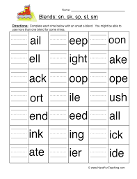 You can teach blending and segmenting together. S Blends Worksheet Have Fun Teaching