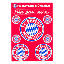 The logo of bayern muenchen is seen on a corner prior to the uefa champions league group b match between bayern muenchen and olympiacos fc at allianz. Aufkleberkarte Logo Offizieller Fc Bayern Store