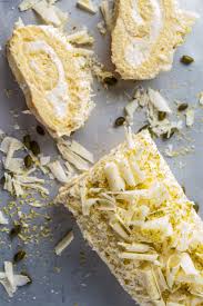 White Chocolate And Lemon Roulade Recipe Roulade Recipe Roulade Lemon Roulade