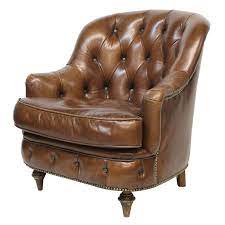 leather tufted club chair chair antique chairs leather sofa chair