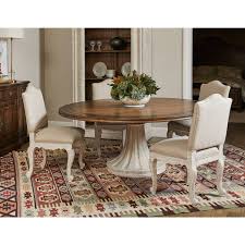 A 48 inch round dining table ensures four people are comfortable during the meal, and a 60 inch dining table provides plenty of room for serving dishes as well as place settings. Dining Room Round Table Wild Country Fine Arts
