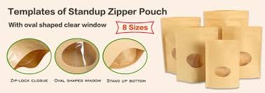 60 Sizes Kraft Zipper Pouch Design Templates Download Free