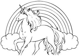 Dibujos Para Colorear De Unicornios Y Arcoiris