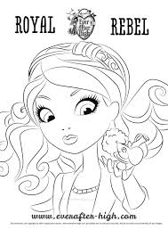Free printable high coloring pages hatter wonderland page madeline. Madeline Hatter With Pet Coloring Page Ever After High