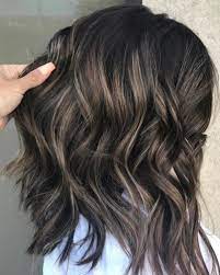 Black Hair With Ash Brown Faits Saillants Black Brown Faits Saillants Ash Black Brown Faits Ash Hair Color Brunette Hair Color Ash Blonde Hair Colour