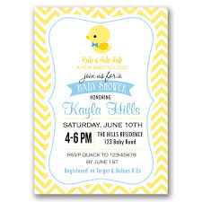 It a neutral theme that fits for both boys and girls. Duck Baby Shower Invitation Callachic