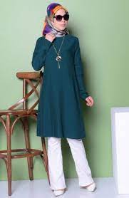 sefamerve kolyeli tunik 3053 10 zumrut yesil moda stilleri tuni k giyim