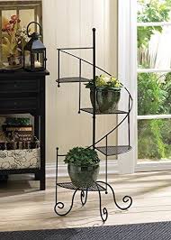 Metal Spiral Staircase Style Showcase Display Plant Stand 39 Tall Mywholesalegifts Http Www Amazon C Metal Plant Stand Plant Stands Outdoor Iron Plant Stand