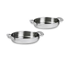 All Clad Stainless Steel Au Gratin Set Chefscatalog Com Stainless Steel Au Gratin Stainless