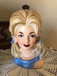 6.25" ELLIE MAE Head Vase Inarco E-2783