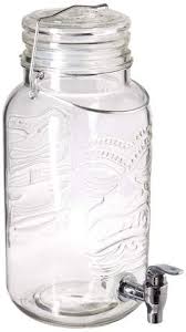 Today i'm going to show you how to combine those two trends to make a fashionable gold mason jar diy soap dispenser! Circleware 67140 Tiki Aloha Splash Glass Beverage Drink Dispenser Mason Jar With Hermetic Locking Lid 126 Ounce