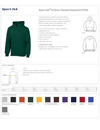 Sport Tek Pullover Hooded Sweatshirt St254