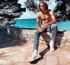 Who is tsitsipas's girlfriend, theodora petalas? New Hunks Please Greek God Stefanos Tsitsipas Will Get Female Tennis Fans At Wimbledon Swooning Daily Mail Online